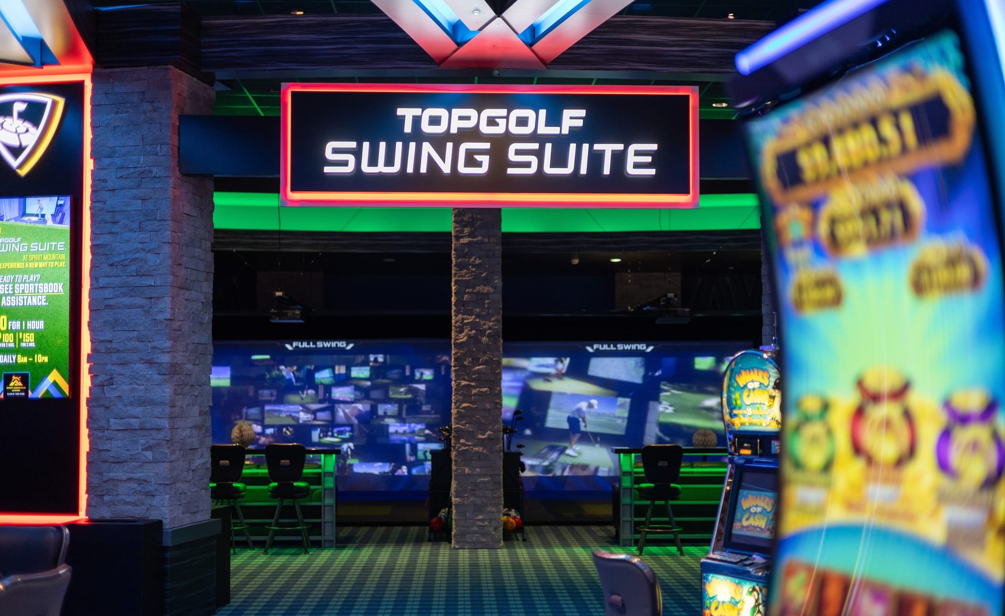 Entrance to SMC's Topgolf Swing Suite