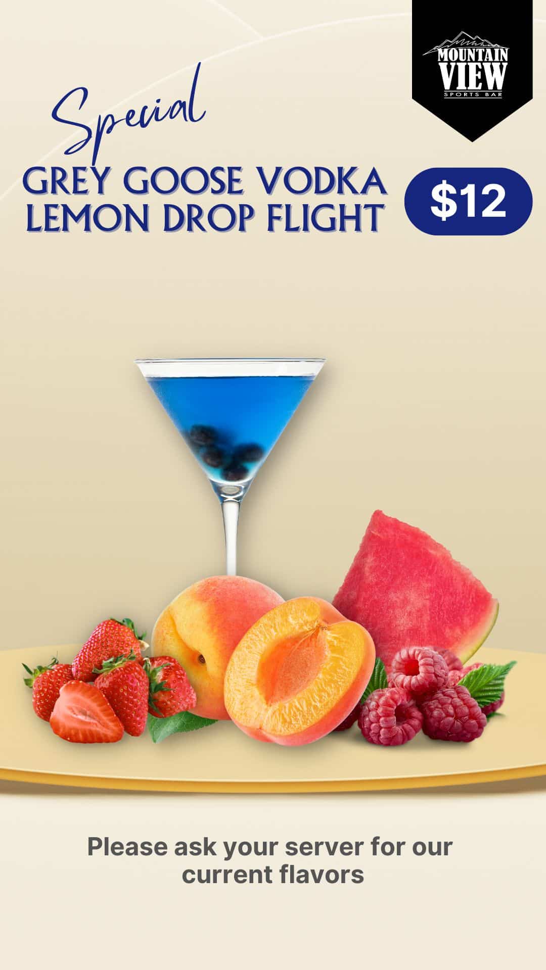 Mountain View Sports Bar Lemon Drop Flights 1080x1920